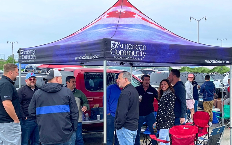 brewers game tent