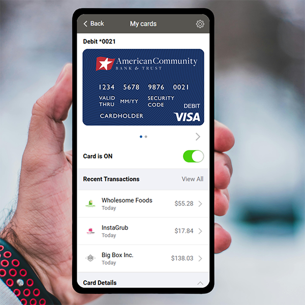 mobile banking on phone