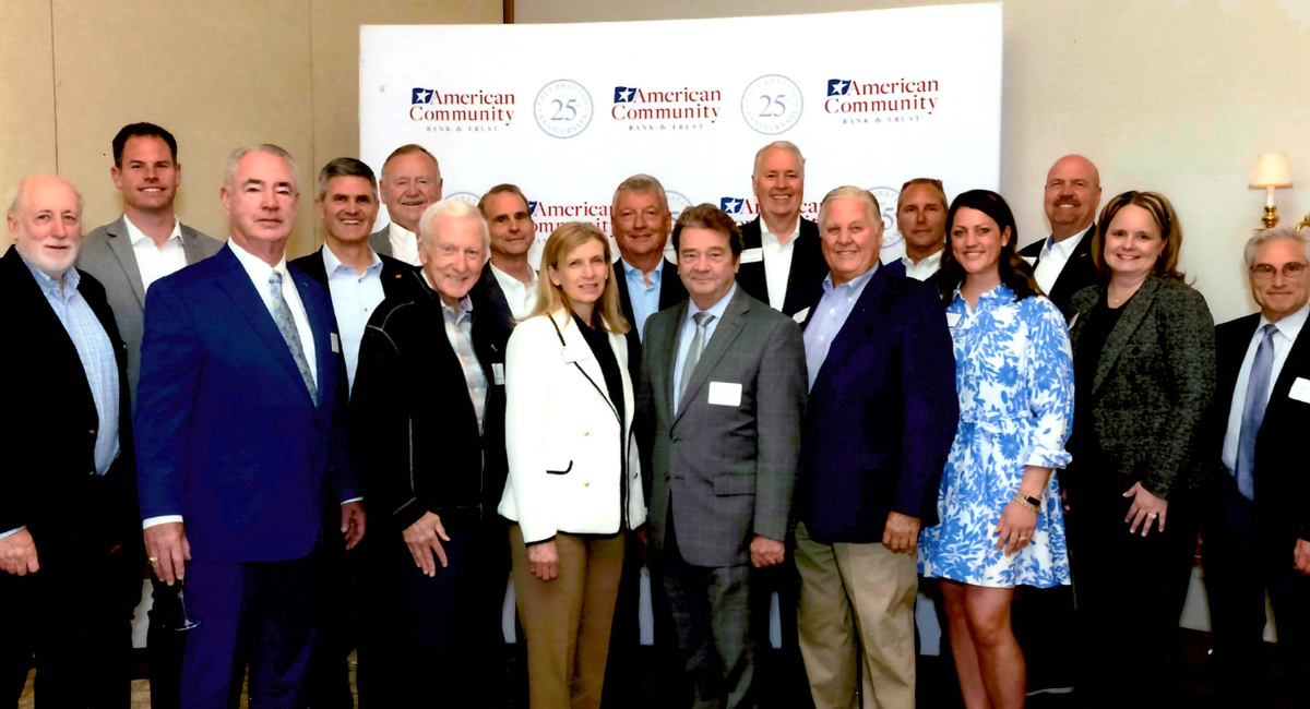 American Community Bank & Trust board and founders at 25th anniversary
